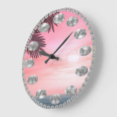 Horloge inspirée paisible (Angle)