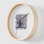 Horloge Iridescente Coquette Halloween (Angle)