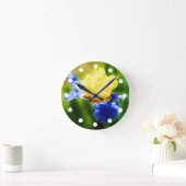 Horloge Iris Jaune et Violette (Maison)