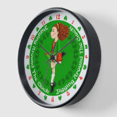 Horloge Irish Dancer's, Irish Dancing Clock (Angle)
