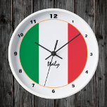 Horloge Italian Flag & Italy trendy fashion /design<br><div class="desc">WATCH : Italy & Italian Flag fashion design - love my country,  travel,  holiday,  country patriots / sports fans</div>