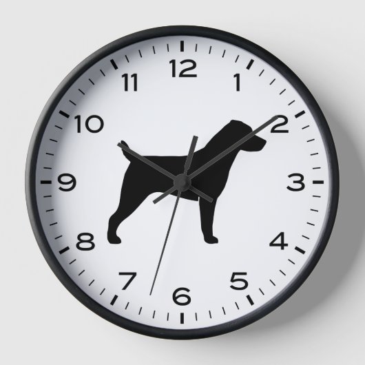 Horloge Jack Russell Terrier race Chien Silhouette (Recto)