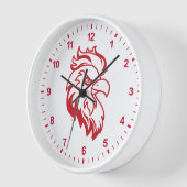 Horloge Jacksonville State University Gamecocks Red Eagle (Angle)