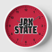 Horloge Jacksonville State University JAX STATE Bold Text (Recto)