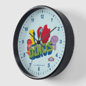 Horloge J'adore les dinos | Dino Ranch (Angle)