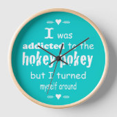 Horloge J'ai été accro à la citation de la typographie de  (Recto)