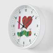 Horloge J'Aime La Caterpillar Très Affamée (Angle)