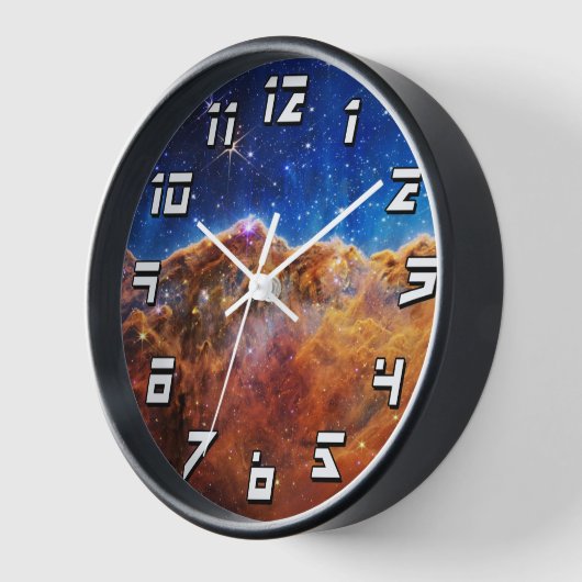 Horloge James Webb Télescope Spatial Carina Nebula (Angle)