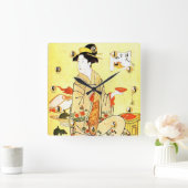 Horloge japonaise d'art de Vittage (Maison)