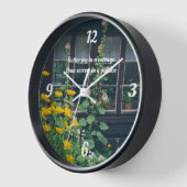Horloge Jardin rustique et cottage cosy (Angle)