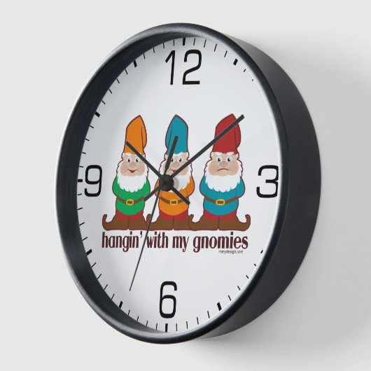 Horloge Je Pense À Mes Gnomes (Angle)