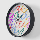 Horloge Je prends de bonnes décisions (Angle)