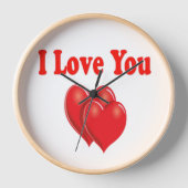 Horloge Je t'aime, l'horloge de la Saint Valentin (Recto)