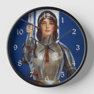 Horloge Jeanne d'Arc Héroïne Française, Chevalière La Puce