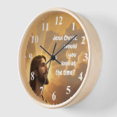Horloge Jésus-Christ voudriez-vous regarder le Temps Drôle (Angle)