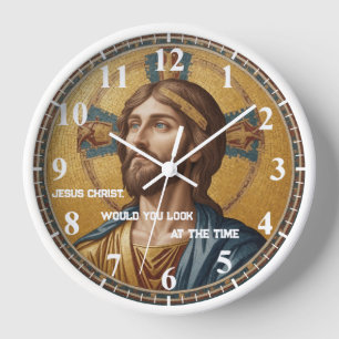 Horloge Jésus-Christ voudriez-vous regarder le Time Blue G