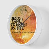 Horloge Jésus est venu nous apporter l'espoir (Angle)