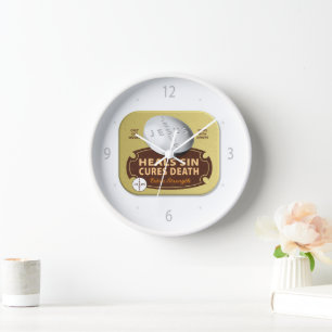 Horloge Jésus guérit la pilule de guérison - Foi chrétienn