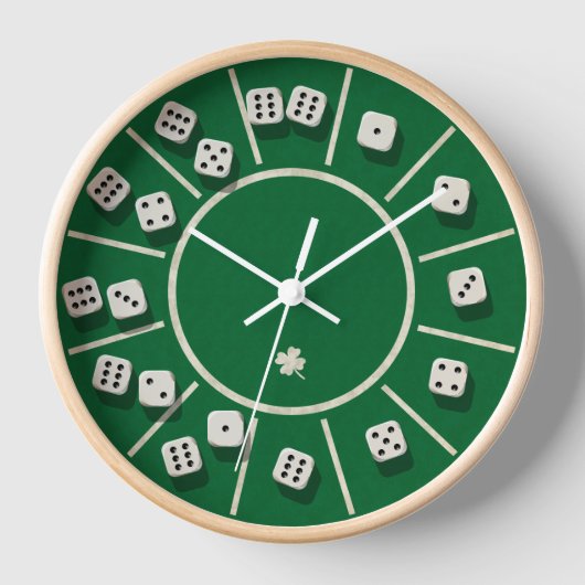 Horloge Jeu de dés de table (Recto)