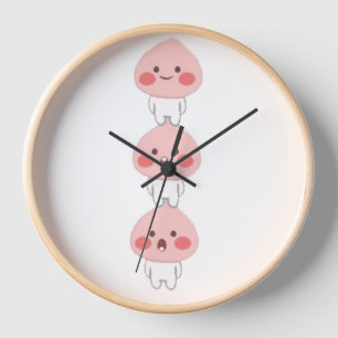 Horloge Jolis triplés apeach