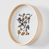 Horloge Jour d'Action de grâce attributs automne Classic T (Angle)