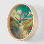 Horloge Jour Sur La Plage Modifier Retro Look (Angle)