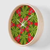 Horloge Joyeux Motifs de Noël (Angle)