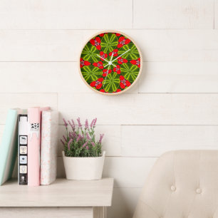 Horloge Joyeux Motifs de Noël