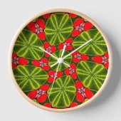 Horloge Joyeux Motifs de Noël (Recto)