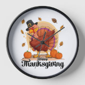 Horloge Joyeux Thanksgiving (Recto)