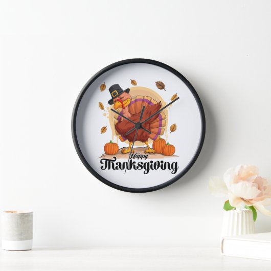 Horloge Joyeux Thanksgiving (Maison)