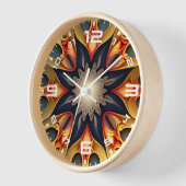 Horloge Kaleidoscope Mandala Flower Design-23091 (Angle)