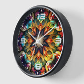 Horloge Kaleidoscope Mandala Flower Design-23091 (Angle)