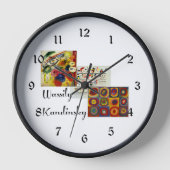 Horloge Kandinsky - Collage de son oeuvre (Recto)