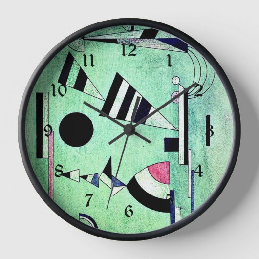 Horloge Kandinsky - Immergé en vert (Recto)