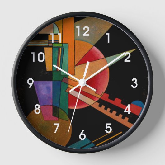 Horloge Kandinsky - Interprétation Abstraite (Recto)