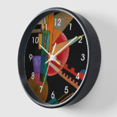 Horloge Kandinsky - Interprétation Abstraite (Angle)