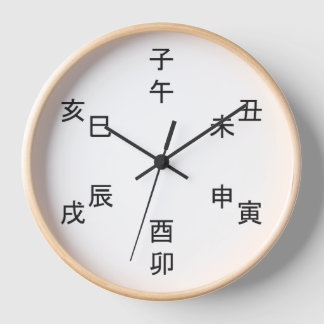 Horloge Kanji Clock - Chinese Zodiac - Time of the Day - 