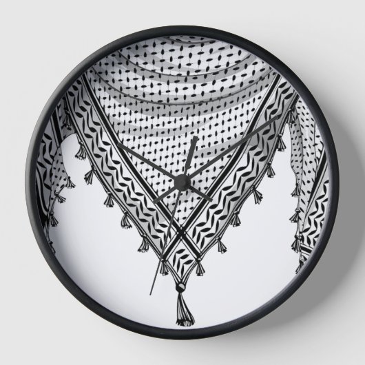 Horloge Keffiyeh Écharpe palestinienne tissu traditionnel (Recto)