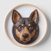 Horloge Kelpie Chien australien 3D inspiré (Recto)