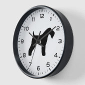 Horloge Kerry Blue Terrier Chien race Silhouette (Angle)