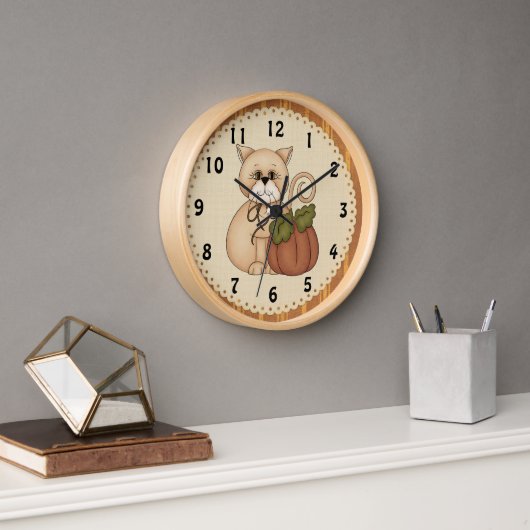 Horloge Kitty Automne (Bureau)