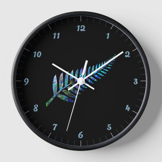 HORLOGE KIWI NEW ZEALAND FERN PAUA (Recto)