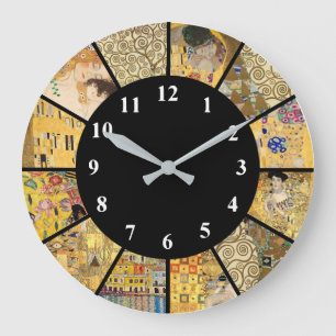 Horloge Klimt - Célèbre Artiste Gold Classic Art H