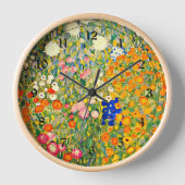 Horloge Klimt - Jardin de fleurs 1907 (Recto)