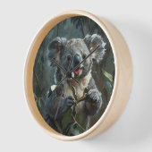 Horloge Koala et Eucalypts (Angle)