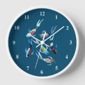 Horloge Koi aquarelle (Recto)