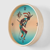 Horloge Kokopelli Sud-Ouest Et Sun (Angle)