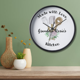 Horloge La cuisine de grand-mère | Fabriqué Avec Amour Per