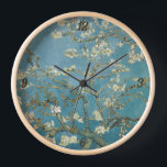 Horloge La fleur d'amandes du minimaliste Vincent van Gogh<br><div class="desc">Vincent van Gogh's Almond blossom (1890) célèbre peinture.</div>